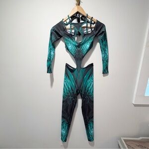 Badinka Antimatter Matrix Full Bodysuit Size XS Full One Piece Rave Festival